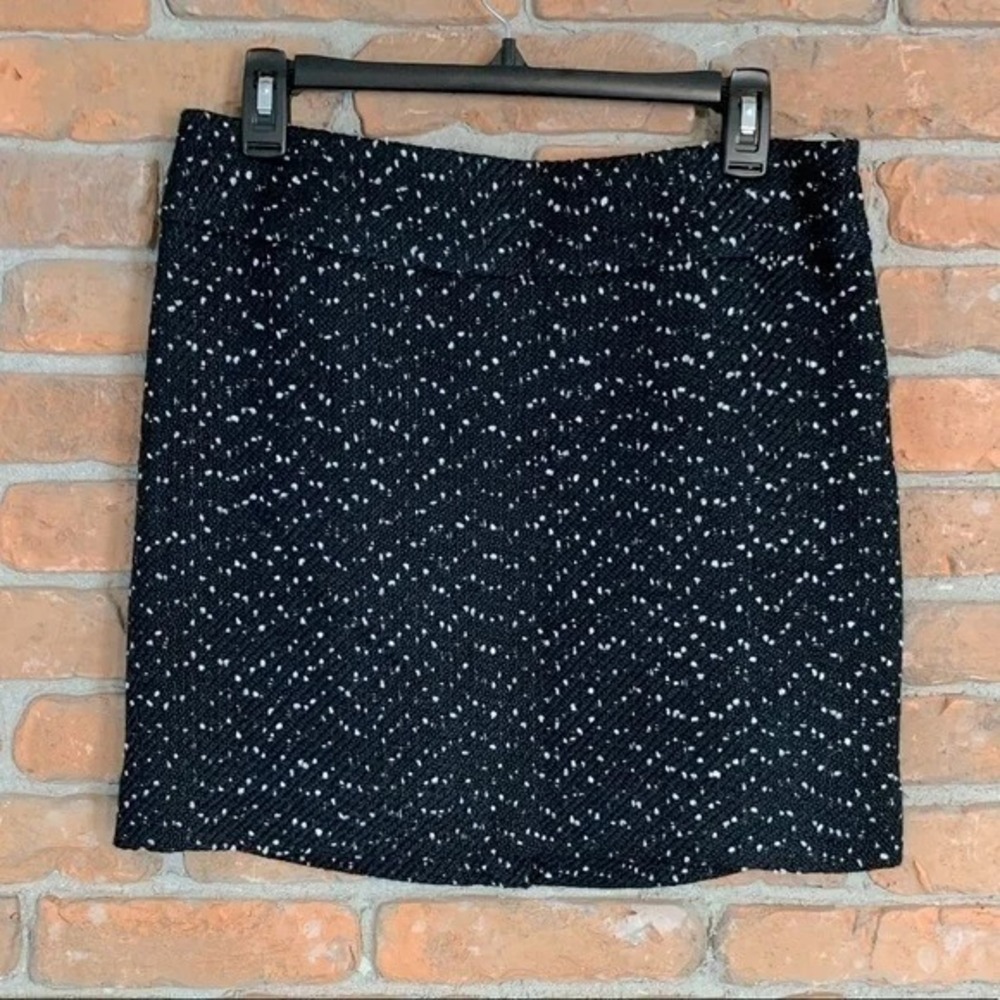 The Limited Mini Skirt Womens 8 Black White Speckled Career Party Tweed Short‎
